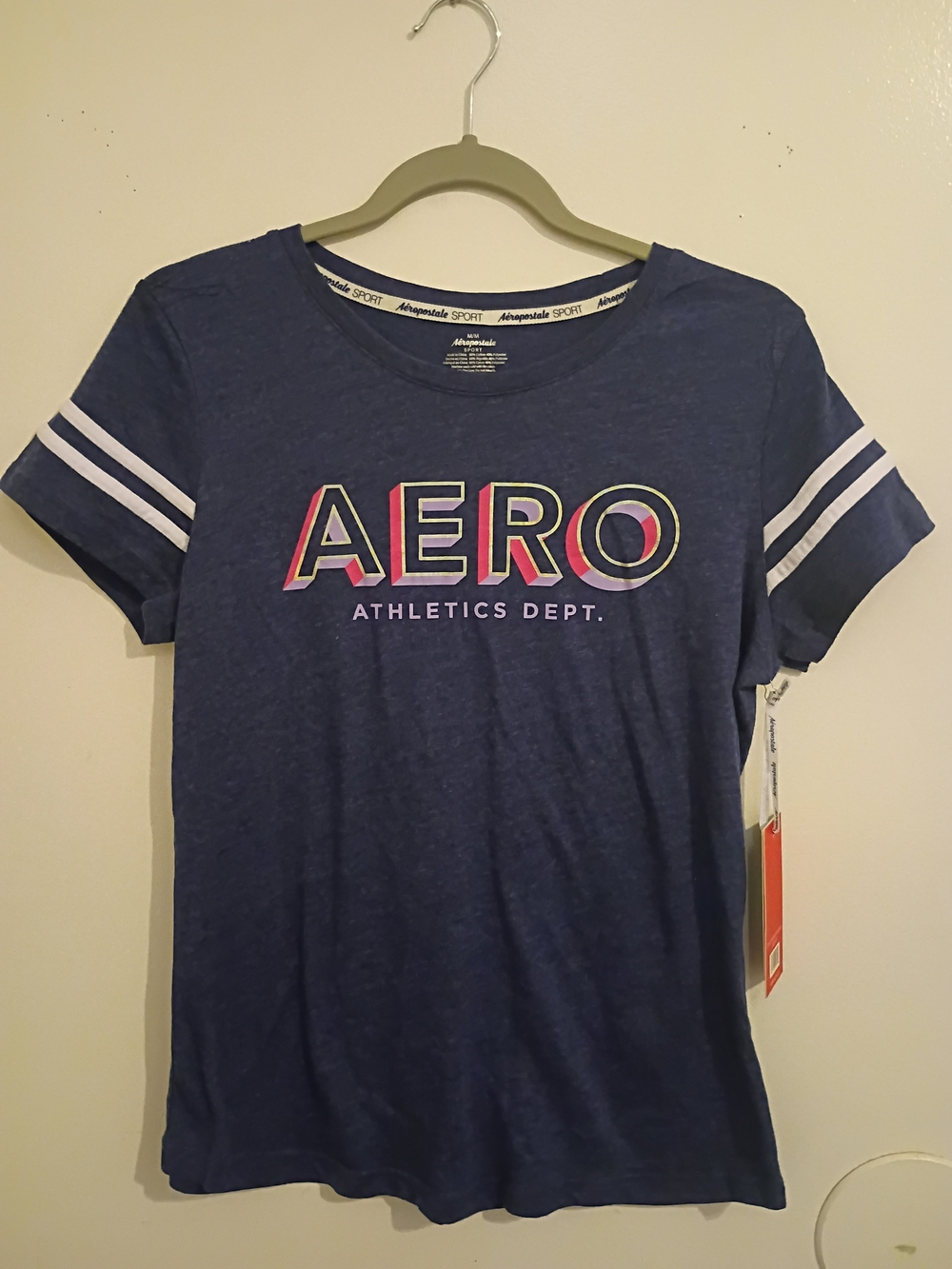 Aeropostale‎ Navy Blue Graphic Sport Tee Sz M NWT